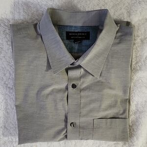 Banana Republic Men's Light Gray Dress Shirt